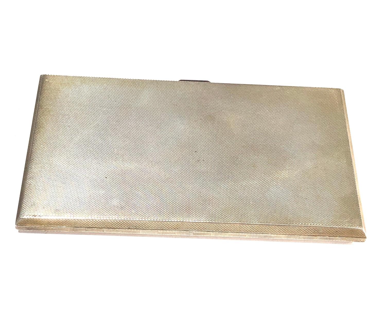 Engine turned silver and gold striped cigarette case weight 180g - Image 3 of 6