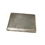 Engine turned silver cigarette case weight 120g