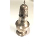 Silver sugar caster London silver hallmarks weight 130g dents and marks