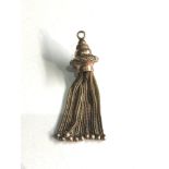 9ct gold antique albertina watch chain tassel weight 6.1g xrt as 9ct gold