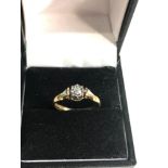 18ct gold diamond solitaire ring weight 2.5g