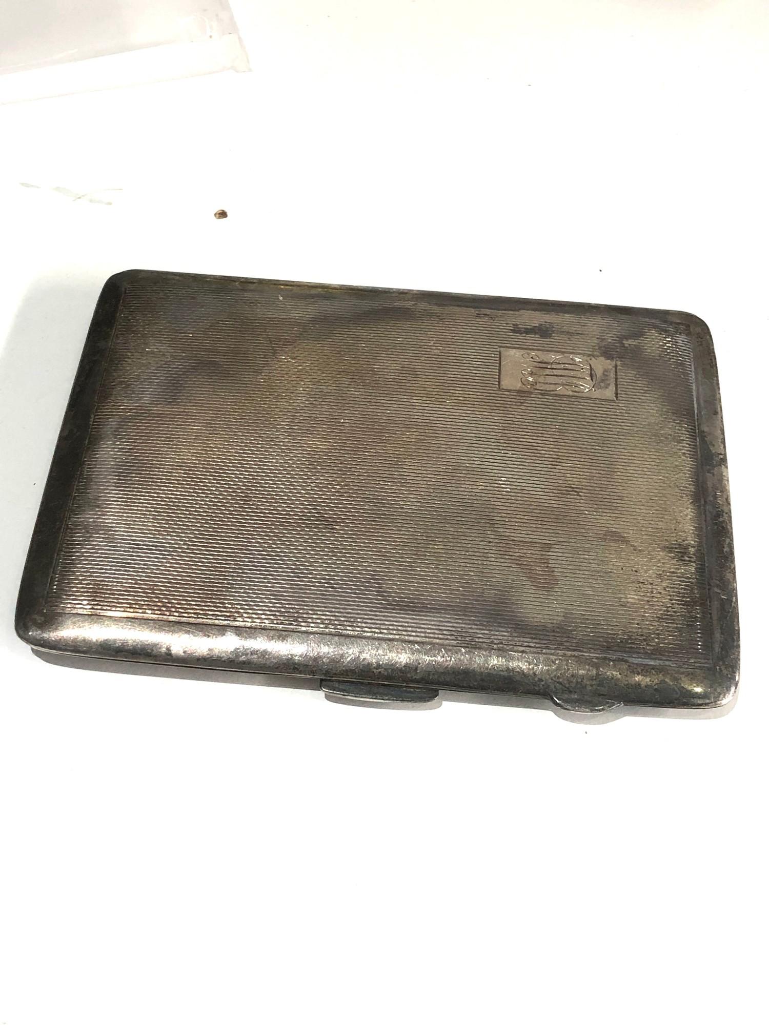 Silver cigarette case weight 130 - Image 2 of 2
