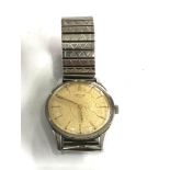 Vintage Longines gents hand winding wristwatch watch is ticking but no warranty given glass