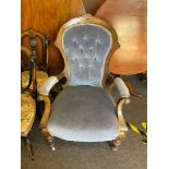 Victorian gents spoon back chair