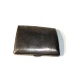 Silver cigarette case weight 75g