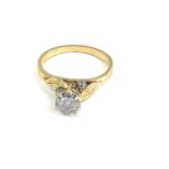 18ct gold diamond ring weight 3.9g