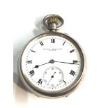 Antique silver open face pocket thomas johnstone glasgow the watch is ticking but no warranty