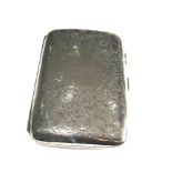 Antique silver cigarette / cigar case weight 180g