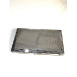 Engine turned silver cigarette case weight 180g