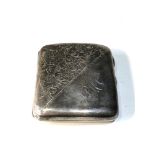 Silver cigarette case weight 101g