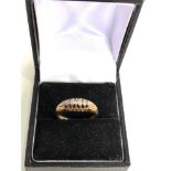 18ct gold diamond gypsy ring weight 3.6g