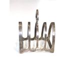 Silver toast rack sheffield silver hallmarks by edward viners weight 110g