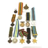 Selection of military miniature medals