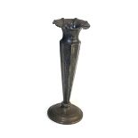 Silver rose vase Sheffield silver hallmarks by walker & hall measures approx 16.5cm tall filled base
