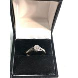 Vintage 9ct gold diamond ring weight 2.4g