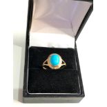 14ct gold turquoise ring weight 2.2g