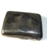 Silver cigarette case weight 85g