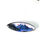 Norway silver and enamel brooch