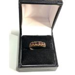 9ct gold garnet ring weight 2.1g