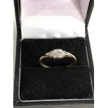 18ct gold diamond art deco ring weight 2g