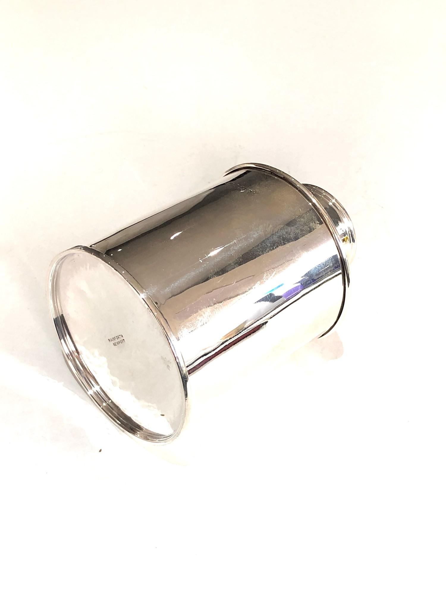 A George V silver cylindrical tea caddy 11cm high London 1916 - Image 4 of 6