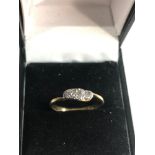 18ct gold diamond trilogy ring weight 2.1g