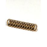 15ct gold antique knot design bar brooch weight 5.8g