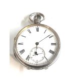 Antique silver open face pocket f perse chatham the watch is ticking but no warranty given