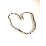 chunky silver rope twist chain weight 75g