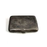 Silver cigarette case weight 60g age related wear marks and dents