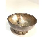 Silver sugar bowl measures approx 9.5m dia height 4.5cm weight 110g age related marks and wear