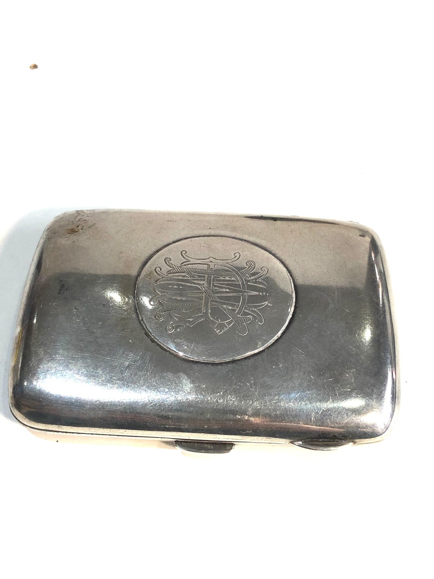 Silver cigarette case weight 88g - Bild 2 aus 3