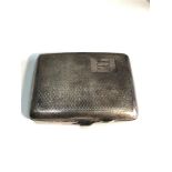 Silver cigarette case weight 61g