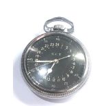 Rare Hamilton pocket watch G.C.T Military 24-Hour Display 4992B 22 jewel Hamilton watch Co the watch