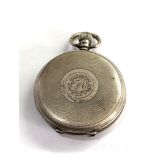 Silver full hunter pocket watch spares or repair