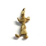 18ct gold vintage Minnie Mouse pendant / charm