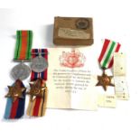 ww2 boxed R.A.F officers medal group