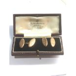 Antique 9ct gold cufflinks weight 3.8g