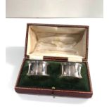 Boxed pair of silver napkin ring