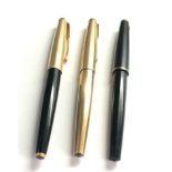 3 vintage parker fountain pens