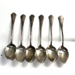 set of antique continental silver tea spoons 800 hallmark weight 100g