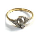 18ct gold diamond ring weight 2.6g