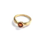 9ct gold citrine ring weight 2.5g