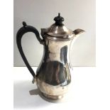 Silver coffee pot london silver hallmarks weight 451g