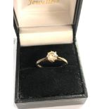 Fine 18ct white gold diamond ring diamond measures 5.5mm dia est 0.60 ct weight 2.3 g