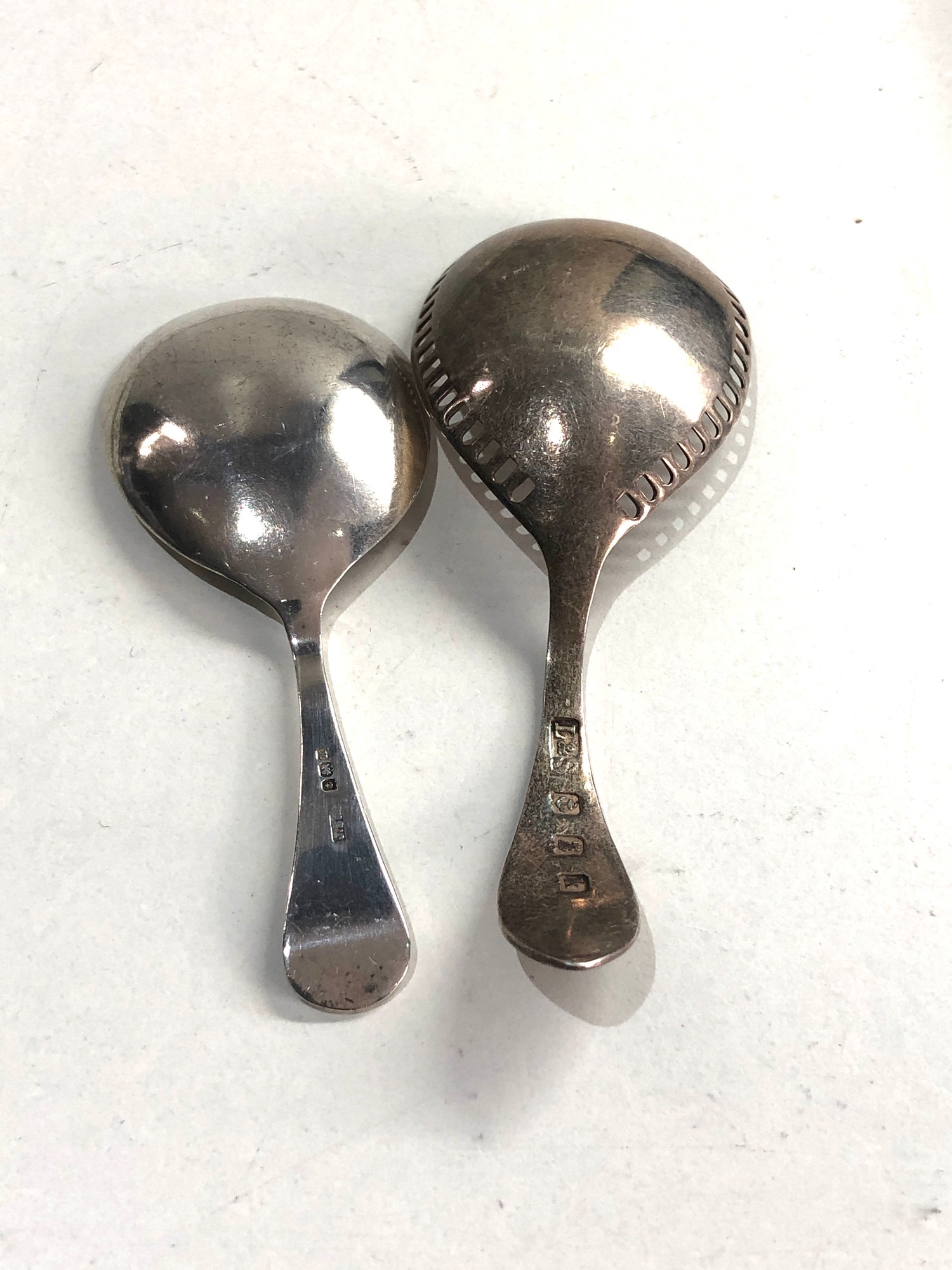 2 antique silver caddy spoons - Image 2 of 4
