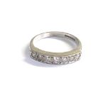 18ct white gold diamond half eternity ring 0.35ct diamonds weight 4.6g