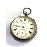 Silver fusee pocket watch spares or repair