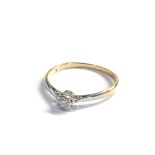 18ct gold diamond solitaire ring