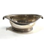 Fine Georgian silver salt cellar measures approx 13cm by 6.5cm height 4cm full london silver